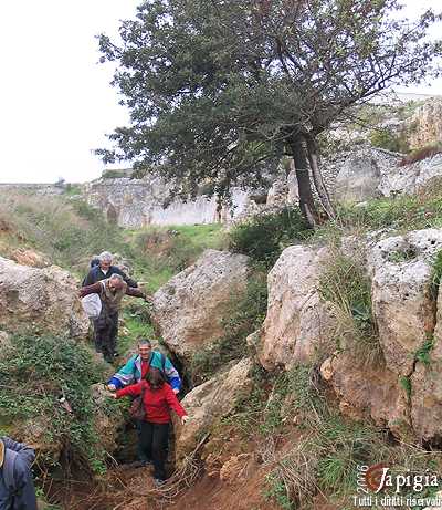 passaggio nel canalone