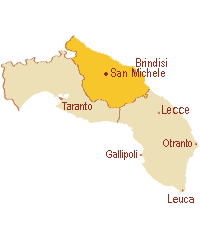 San Michele Salentino: posizione geografica