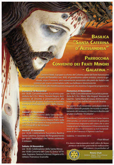 Inaugurazione del Calvario a Santa Caterina in Galatina