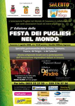 festa pugliesi nel mondo