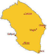 Alliste: posizione geografica