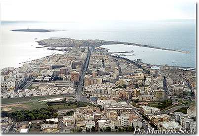 Veduta aerea di Gallipoli