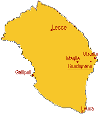 Giurdignano: posizione geografica