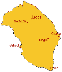 Monteroni di Lecce: posizione geografica