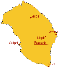 Poggiardo: posizione geografica