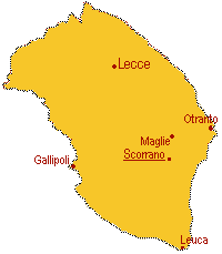 Scorrano: posizione geografica