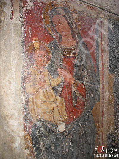 affresco della Madonna di Coelimanna