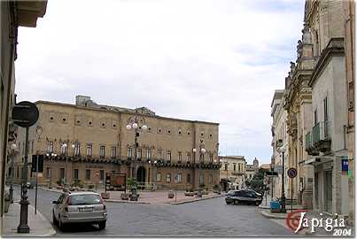 la piazza principale a manduria